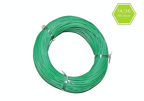 Fire Retardant Electrical Wire for Hobby Electronics (14/36 SWG Green)