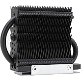 Thermalright HR-09 2280 PRO Black SSD Heatsink Cooler, Double-Sided Heat Sink Cooling, with Thermal Silicone Pad for M.2 SSD PC and Computer,Desktop High Performance SSD Cooler
