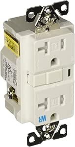 EATON Wiring TWRVGF20W-SP 20-Amp 2-Pole 3-Wire 125-Volt Tamper and