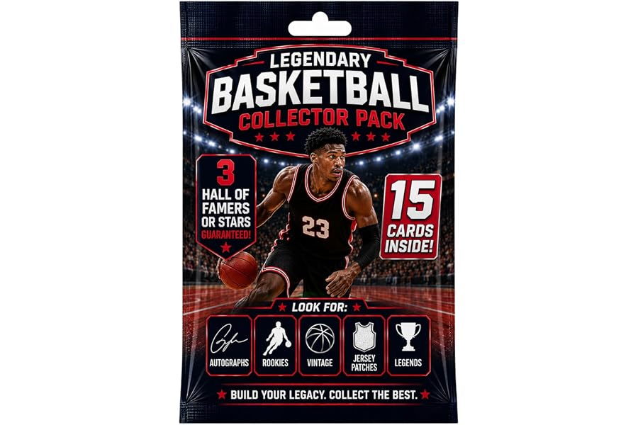 Gift Idea: Basketball Card Legends Pack – 15 Cards Inside
