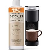 Universal Descaling Solution for Keurig, Nespresso, Breville, DeLonghi &amp; Ninja (2 Uses) &ndash; Professional Coffee Descaler &amp; Cleaner &ndash; Removes Limescale to Restore Flow &amp; Temp &ndash; Odorless &amp; Residue-Free