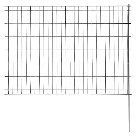 bellissa Teichschutzzaun - 92853 - Dekorativer Zierzaun für Abgrenzungen im Garten - 116 x 80 cm, grün