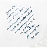 Wedding Handkerchief - Something Blue for Bride on Wedding Day - Bridal Weddings Hankie