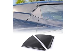 CHEAYAR Rear Side Window Louver Cover Trim Compatible with Corvette C8 Stingray 2020-2023, ABS Plastic Carbon Fiber Pattern Rear Quarter Window Cover Trim C8 Accessories (Carbon Fiber Pattern)