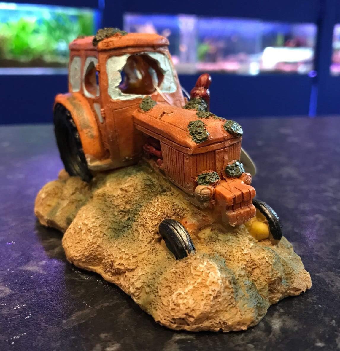 tractor fish tank decorations