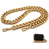 Yichain 42''Substantial Big Metal Cross-Body Chain Purse Strap Replacement for Mini Wallet,Waist Pack,Chest Bag