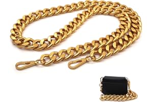 YICHAIN 42‘’ Substantial Big Metal Cross-Body Chain Purse Strap Replacement for Mini Wallet,Waist Pack,Chest Bag