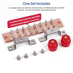 4 Pack -Thick .25" x 2" x 10" Copper Ground Bar