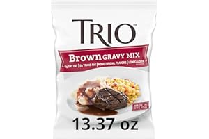 Trio Gravy Mix, Brown Gravy, Holiday Roasts, Dehydrated, Just Add Water, 13.37 oz Bag