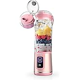 Ninja Blast Portable Blender, Cordless, 18oz. Vessel, Personal Blender For-Shakes and Smoothies, BPA Free, Leakproof-Lid and Sip Spout, USB-C Rechargeable, Dishwasher Safe Parts, Tinted Pink, BC151PK