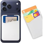 Wallaroo Premium Leather Cell Phone Wallet Stick On - Android and iPhone Wallet and Card Holder for Women and Men - Durable with Non-Slip Lining Secures Up to 3 Cards