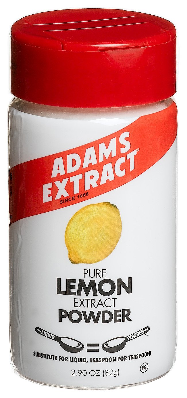 Adams Extracts Pure Lemon Extract Powder, 2.9Ounce Glass