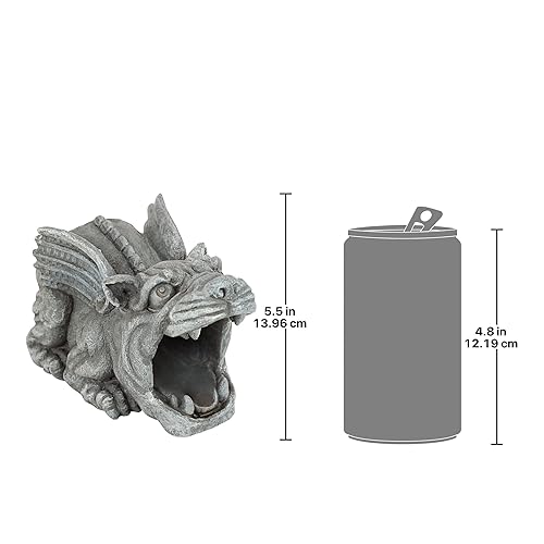 OwMell Gargoyle Gutter Guardian - Resin Downspout Extension Statue For 3x4 Inch Downspouts