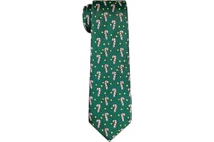 Retreez Delightful Christmas Candy Canes Pattern Boy's Tie - 8-10 years