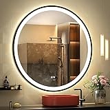 GANPE LED Sensor Mirror, Round Human Body