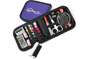 CRAFTLAB SEWING KITS CraftLab Best Mini Sewing Kit with Sewing Survival Ebook, 78 Emergency Accessories for Home, Travel, Dorm, Emergency Preparedness