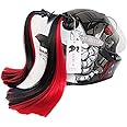 3T-SISTER Pigtails for Helmets Works on Matte Helmets Hair Decoration for Motorcycle Bike Bicycle 2PCS 14inch (Helmet not Included)…