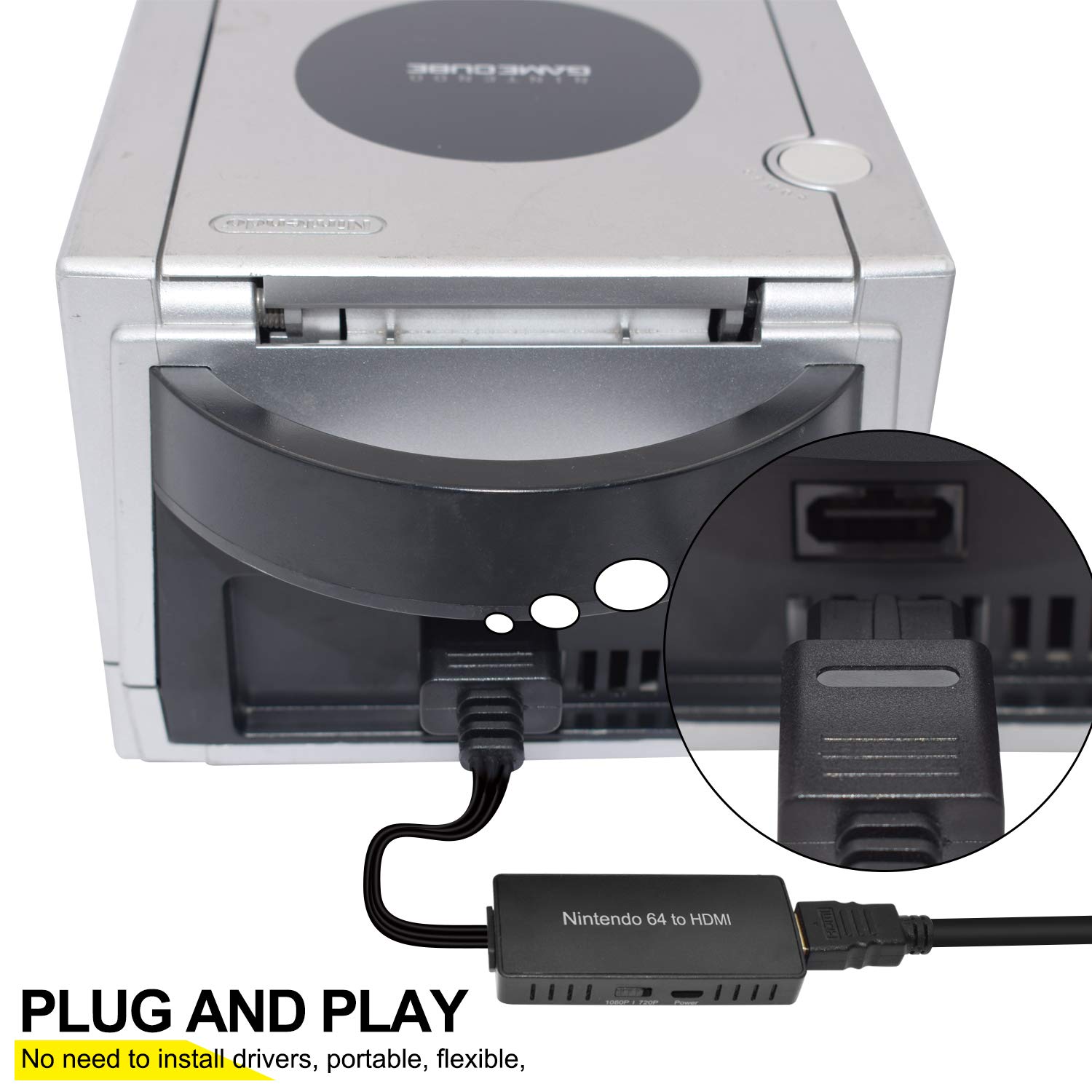 N64 to HDMI Adapter Converts N64 Game Console Video Signal to HDMI Signal HDTV Component Cable for Super NES/ N64/ NGC: Industrial & Scientific
