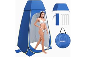 FRUITEAM Privacy Shower Tent for Hiking Beach Picnic Fishing, Shower Tent for Camping, Extra Privacy Tent, Spacious Privacy S