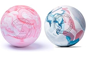 FITZELAR 2PCS Massage Lacrosse Balls for Myofascial Release, SGS Certification, Massage Deep Tissue for Foot Back Shoulder Feet, Trigger Point Therapy, Relieving Muscle Pain (2 Pieces)