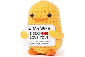MBL Gifts for Wife Birthday Christmas - I Duck Love You, Stocking Stuffers Xmas Holiday Anniversary Funny Cute Small Crochet Duck Mother's Mothers Day Birthday Gifts for Her Women Couple