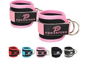 powerfeng Ankle Strap Cable Machine: Ankle Cable Attachments for Gym Ankle Cuff Cable Glute Kickback Ankle Straps for Leg & Glute Ankle Cuffs Women