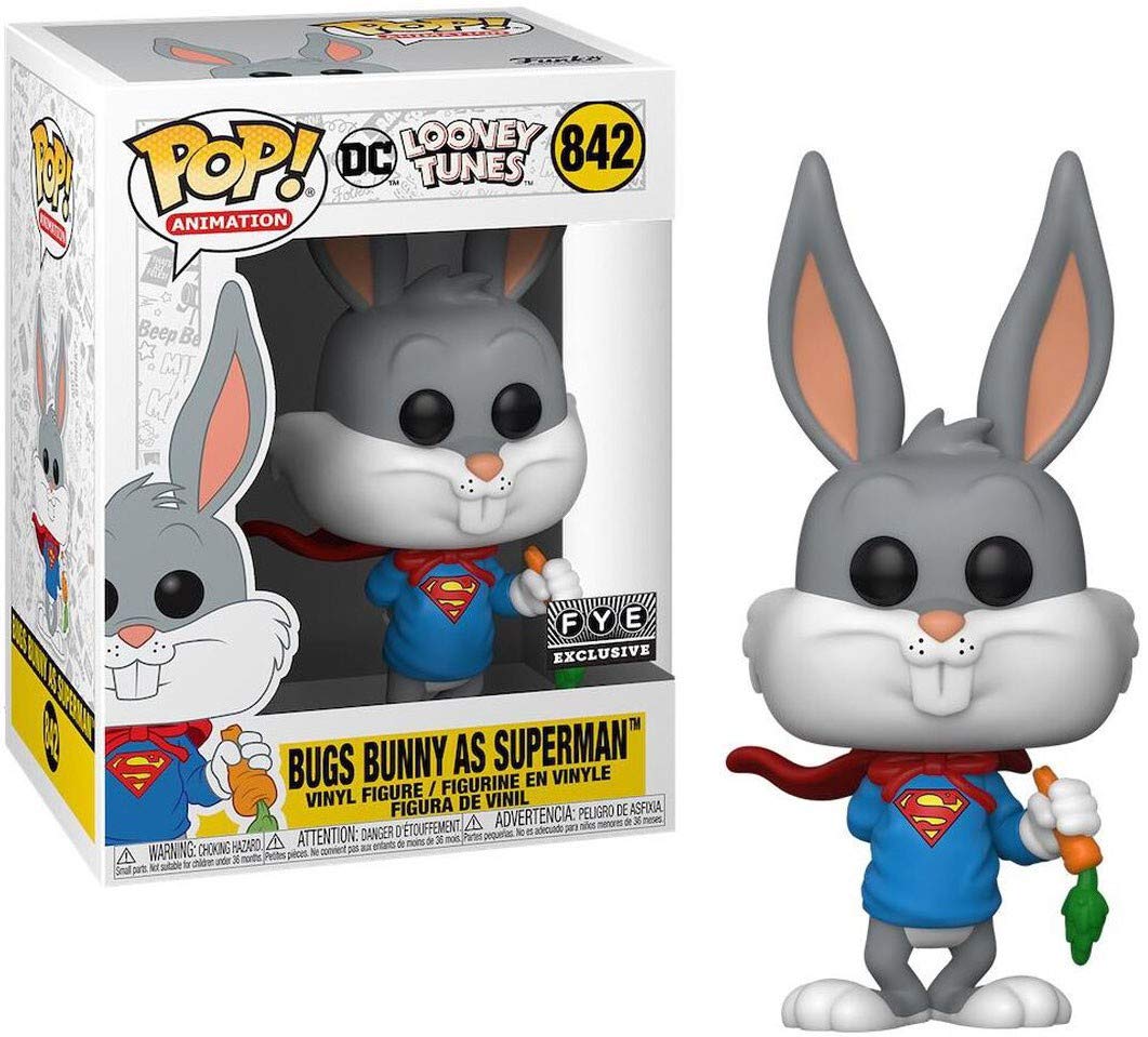 Funko POP! Animation 80th-Super Bugs Bunny - Looney Tunes - Collectable Vinyl Figure - Gift Idea - Official Merchandise - Toys for Kids & Adults - TV Fans - Model Figure for Collectors and Display
