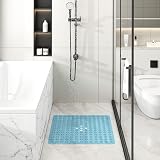 XIYUNTE Shower Mat Non Slip Anti Mould 53x53cm Clear Blue view 8