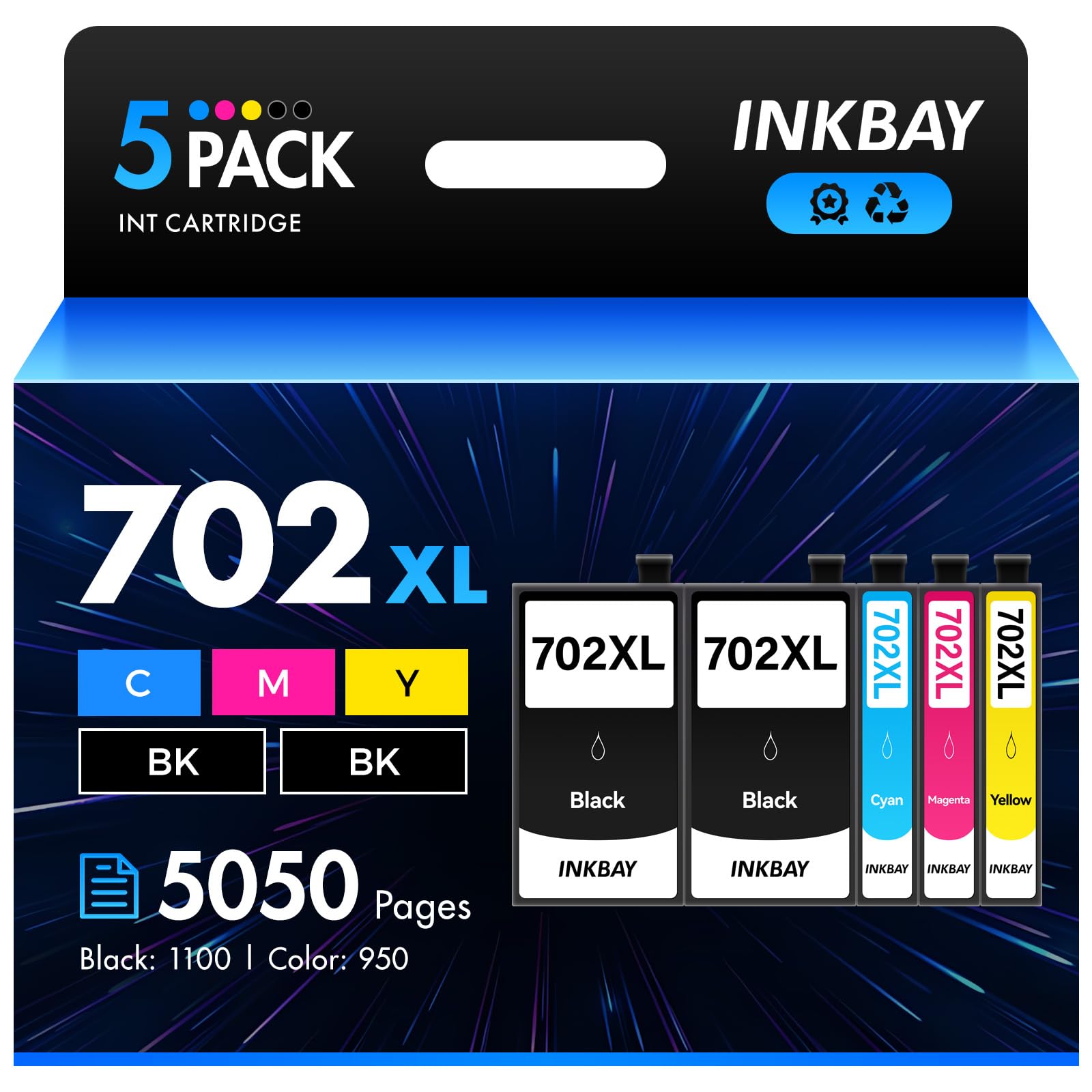 INKBAY Remanufactured Ink Cartridges Replacement