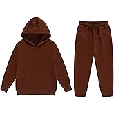Boys 2 Pieces Sweatsuits Pullover Hoodie and Sweatpants Girls Fashion Tracksuit Set Birthday Outfits