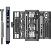 UF-TOOLS Mini Electric Screwdriver, 83 in 1 Cordless Rechargeable Small Power Screwdriver Set with 72 Bits, Led Light and Magnetic Mat, Professional Repair Tool for Phone Glasses Watch Camera Laptop