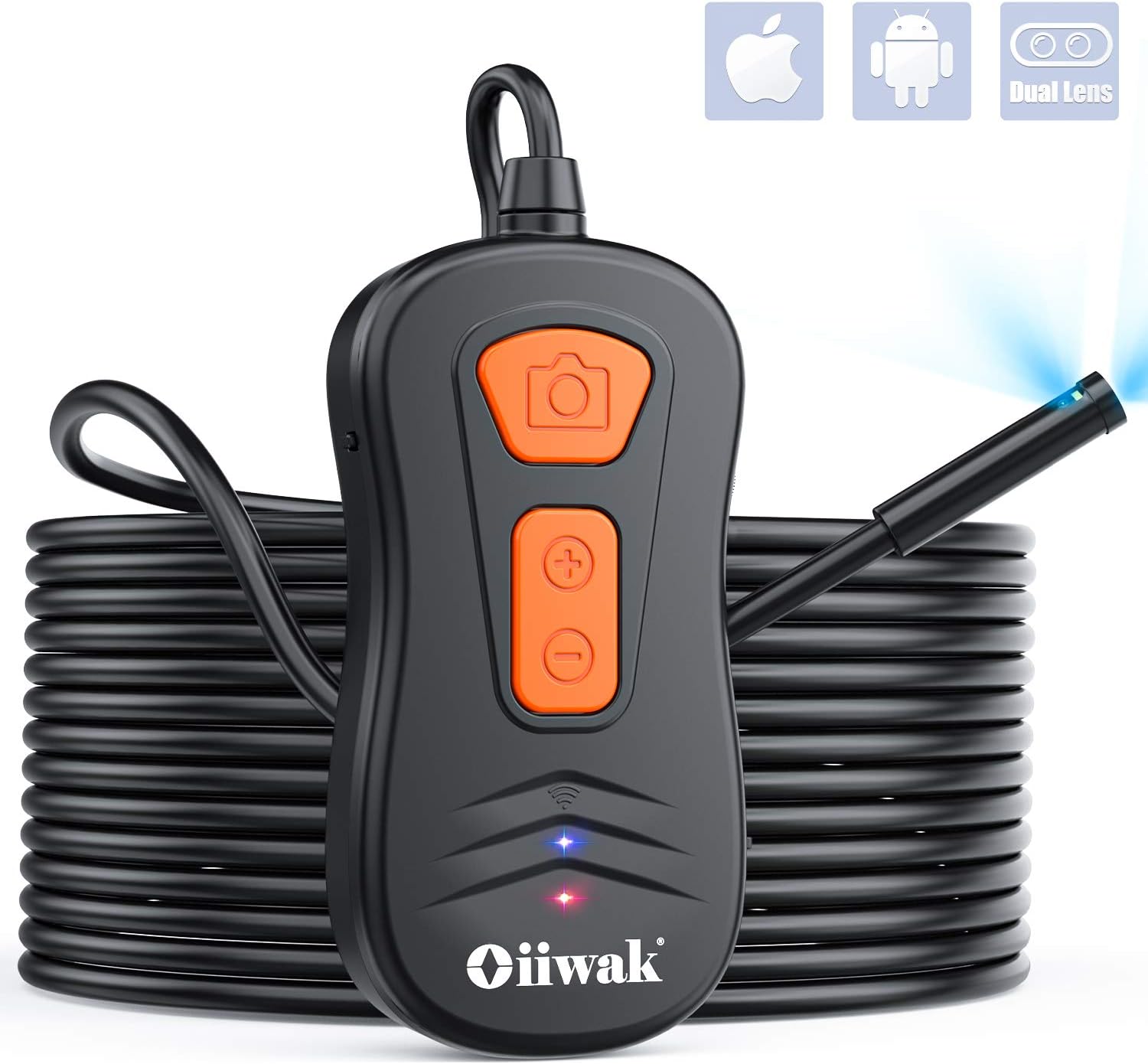 Oiiwak Wireless Endoscope with Flexible DualCamera Amazon.co.uk Camera & Photo