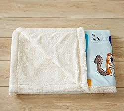 Jejeloiu Educational Flannel Fleece Throw Blanket