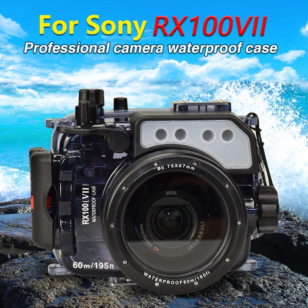 for Works Universal Case Housing Camera Underwater Waterproof 60m/195ft