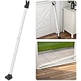 SecurityMan Adjustable Door Security Bar - Constructed of High Grade Iron - Great for Apartment Security or Home Protection Door Stoppers -(18.25”-47.5” for Doors / 18.25”-46.5” for Patio Doors) White