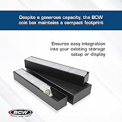 BCW Double Row 2x2 Coin Box | Holds 102 Snaps or