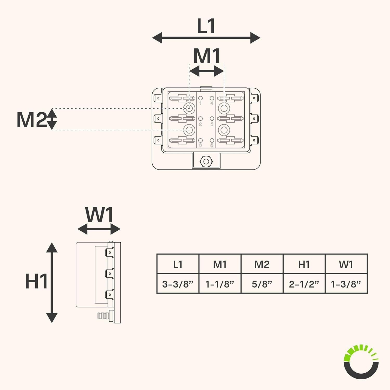 6 Way Blade Fuse Box for Automotive [ATC/ATO Blade Fuses] [100 Amp][LED Indicator] [Protection Cover] [10-30V DC; 12V] Auto Marine Fuse Block: Automotive