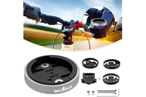 BIKOOCO Bike Stem Top Cap Mount - Aluminum Alloy Bicycle Stem Headset Holder Mount for Garmin 25 200 130 500 510 520 520 800 810 820 1000 1030, Wahoo Elemnt, Bryton, Cateye Cycling GPS Computer