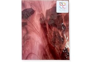 Wissmach Stained Glass Sheet and Mosaic Glass: Medium Purple w/Streaks of Dark Purple (8"x6"-1 Sheet) by BiNARi Glass Studio