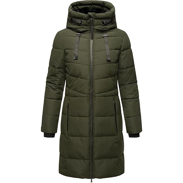mariko☆ Marikoo Women's Long Winter Jacket with Hood - Weather