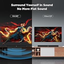 Assistrust Sound Bar, 60W Sound Bars for TV, 5.0