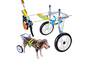 BAKYAR Adjustable Dog Wheelchair for Back Legs| Pet Wheelchairs with Disabled Hind Legs Walking|Stabel & Light Weight (7-Size) (XL)