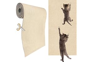 Self-Adhesive Cat Scratch Wall Climber, Wall Cat Scratcher Mat for Indoor Cats Kitten Trimmable Carpet Corner Protector 200x4