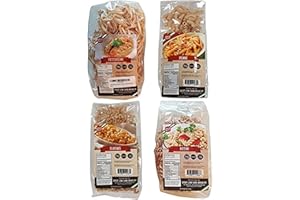 GREAT LOW CARB BREAD CO. 4 Pack Assortment Low Carb Pasta, Fettuccine, Rotini, Penne, and Elbows, Great Low Carb Bread Company
