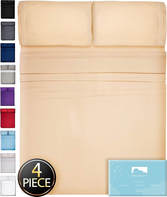 Twin Sheets Twin Size 4 pcs Twin Bed Sheets Set Twin