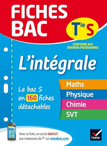 Download Fiches bac L'intégrale Tle S: le bac S en 160 fiches de révision PDF