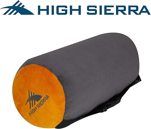 High Sierra Hs1412 11 Neck Roll Travel Pillow 100 Pure Memory Foam Relieves Painful Pressure Points Provides Exceptional Neck Support Orange Amazon Ca Home Kitchen