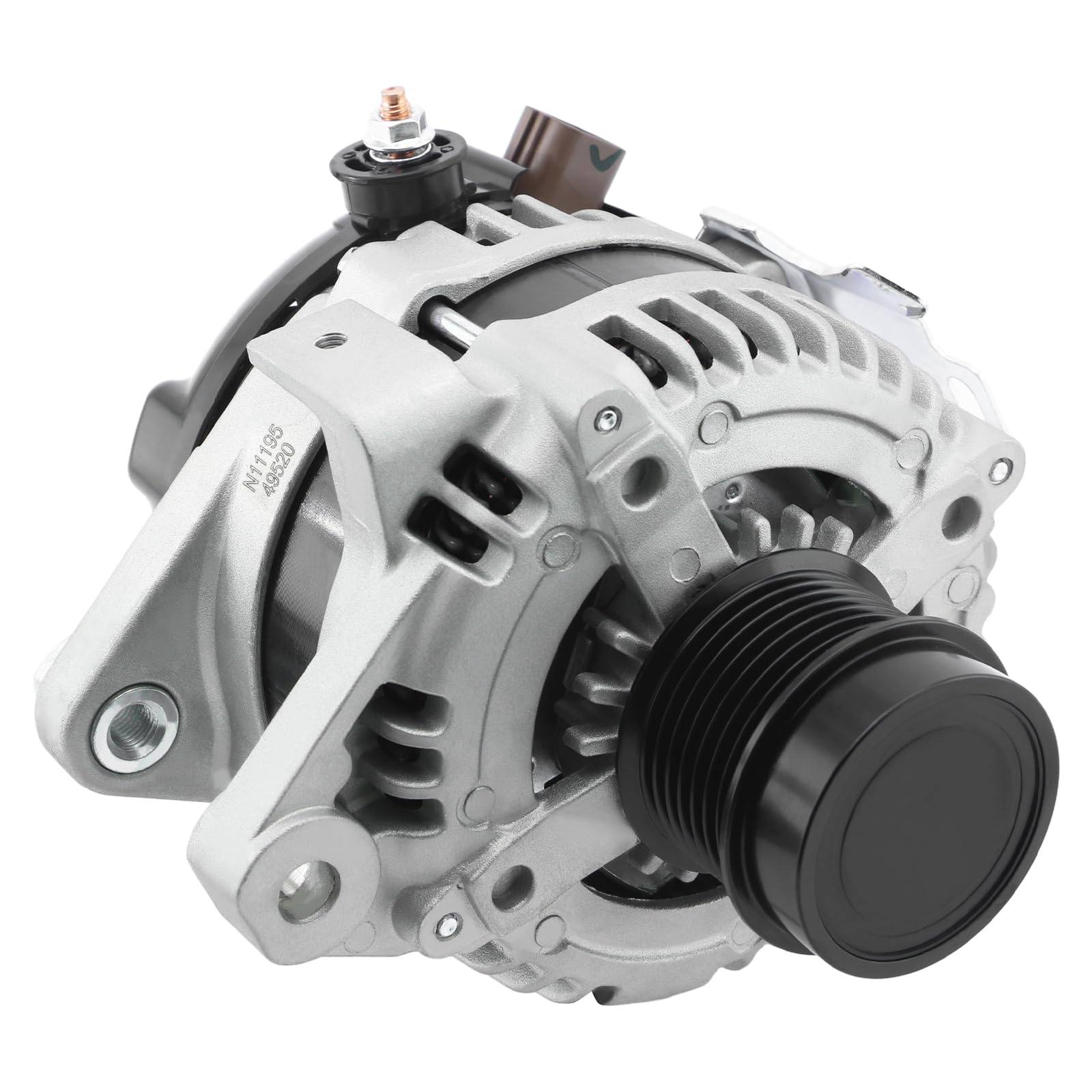 Photo 1 of 11195N Alternator Fit for 2007-2009 Toyota Camry L4 2.4, 09-10 Corolla XRS, 2009-2013 Matrix 2.4 L4,09-10 Pontiac Vibe,2008-2015 Scion xB,1042104880 11195 2010 2011 2012 2013 2014 07 08 11 12 13 14 15