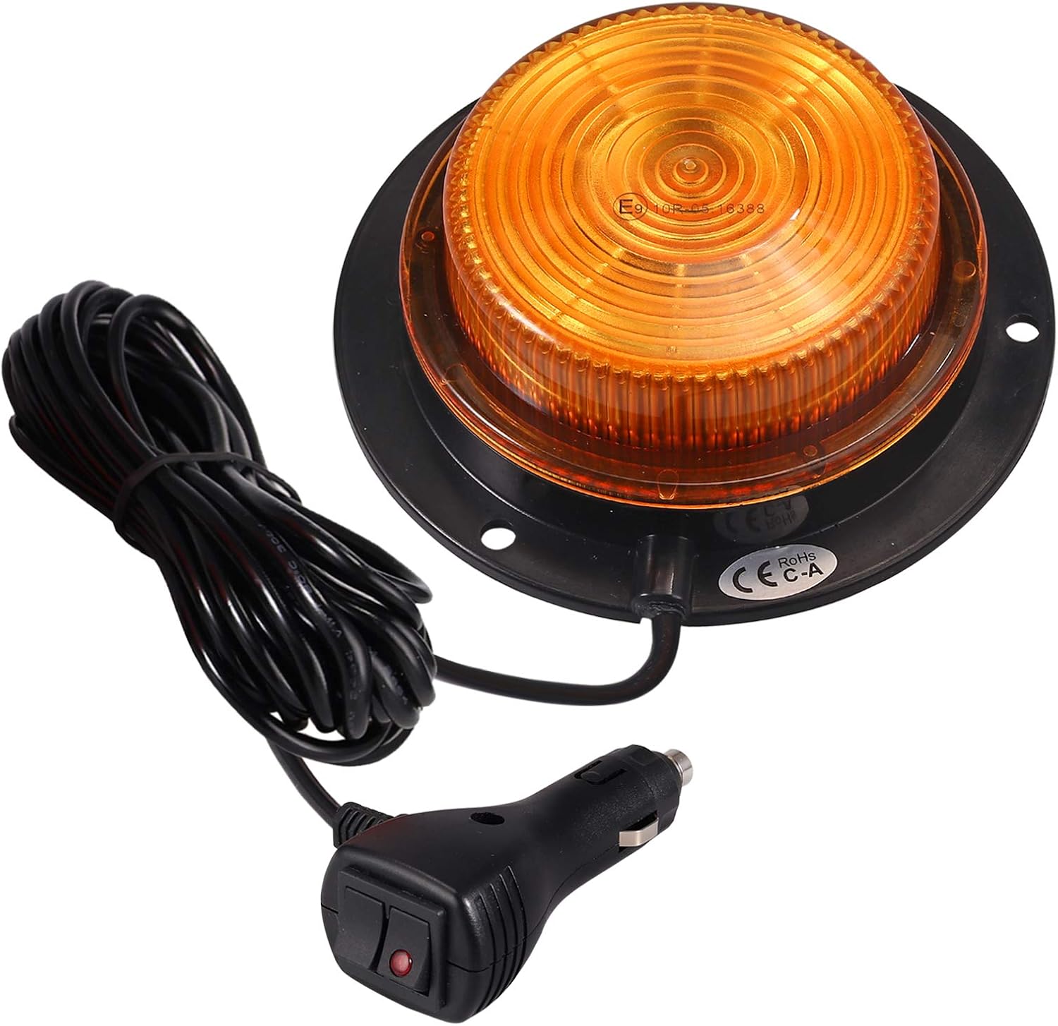 20LED Rotativa Luz de Advertencia Estroboscópica Homologada E9 10 Modos