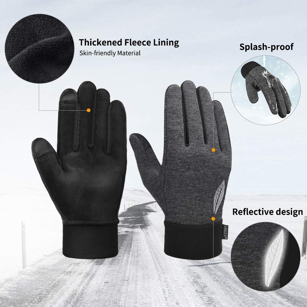 Kids Winter Gloves Boys Girls Anti-Slip Sports Cycling Gloves with Touch Screen: Clothing
